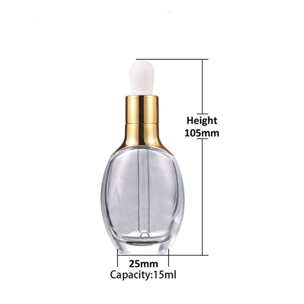 Gold Dropper Bottle (15ml/0.50oz)